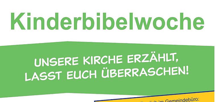 Kinderbibelwoche der ev.-ref. Kirchengemeinde Stapelage