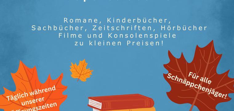 Bücherflohmarkt im Herbst in der Stadtbücherei Lemgo